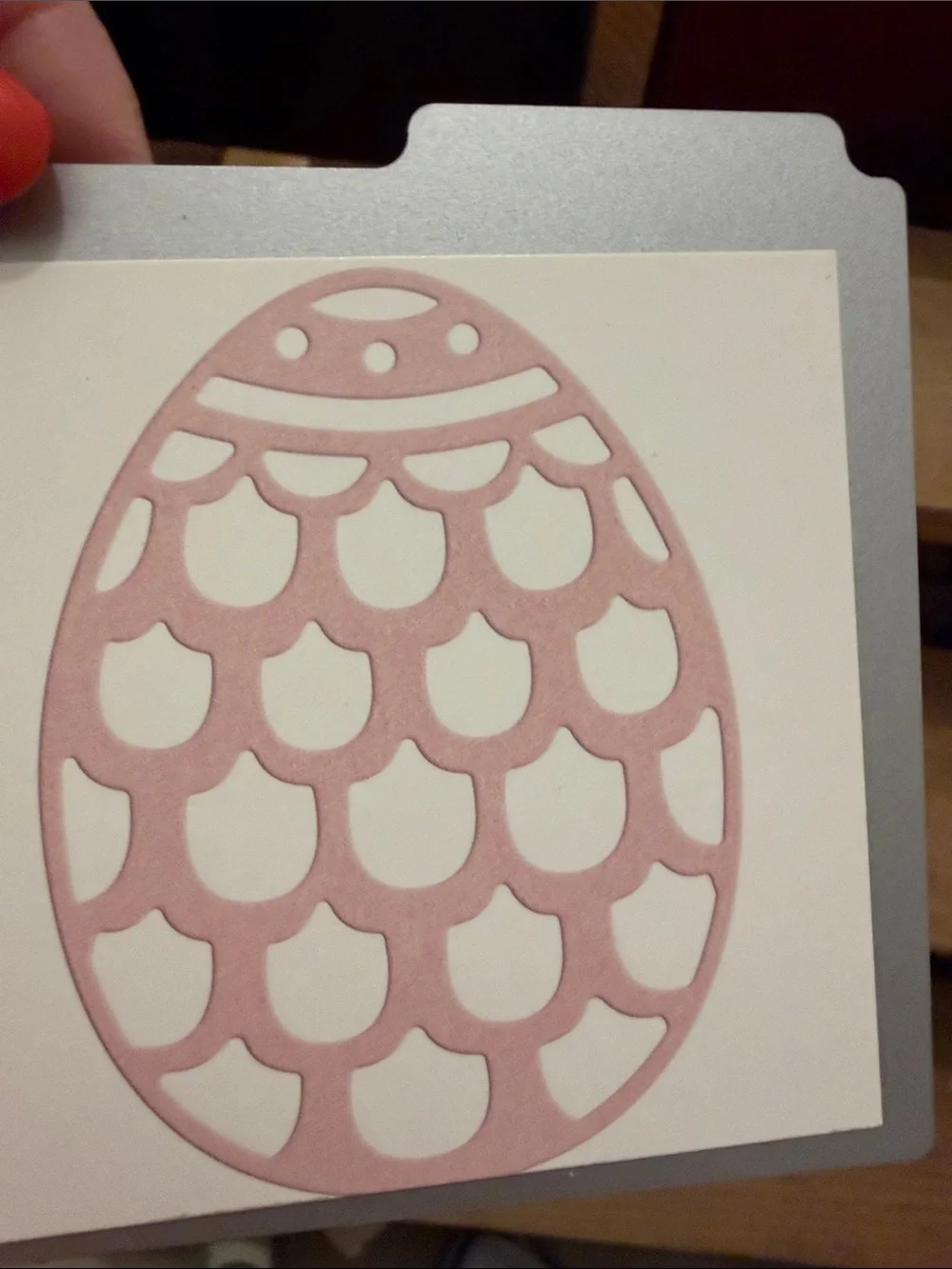 Easter Bunny & Pink Egg Craft Die-Cut Set
